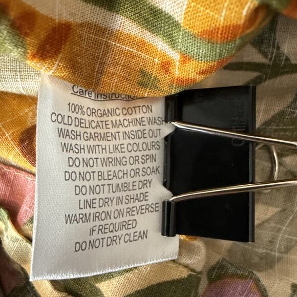 Princess Highway Button A-Line Dress Size 6 Tiger Jungle Organic Cotton Pocket - Picture 11 of 11